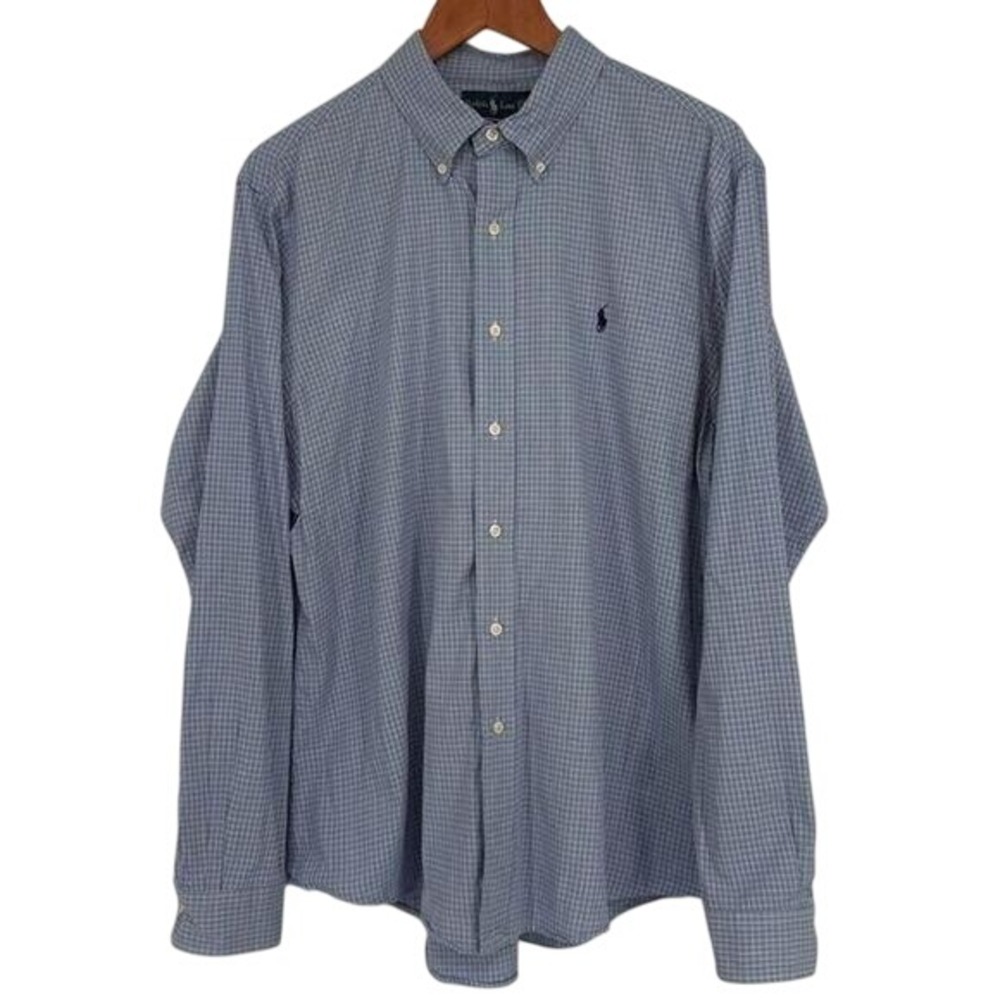 Ralph Lauren Blue Label Custom Button Down Long Sleeve Shirt‎ Men's Size XL